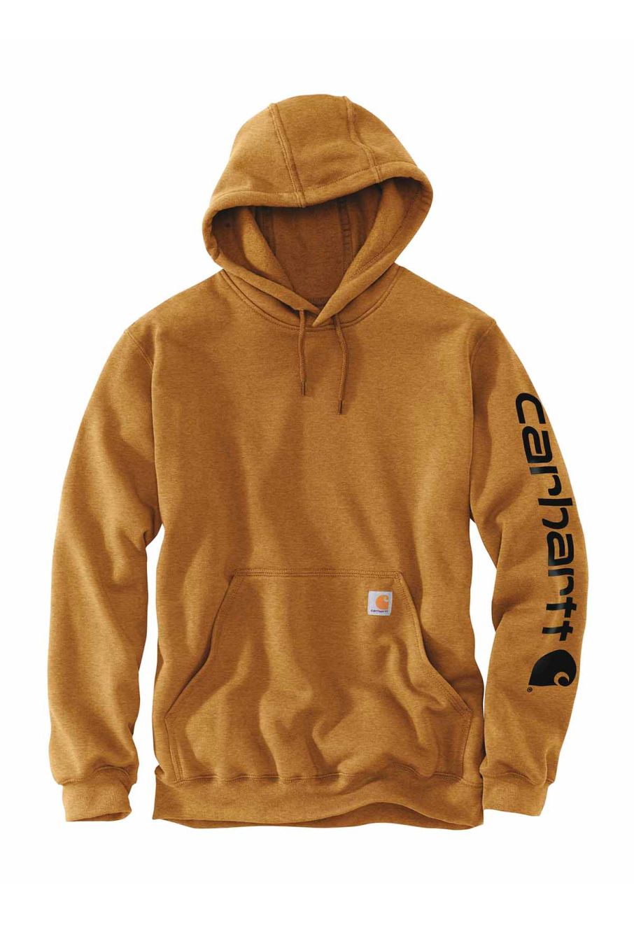 K288 Hoodie with Sleeve Logo Loose fit Carhartt Brown BRN