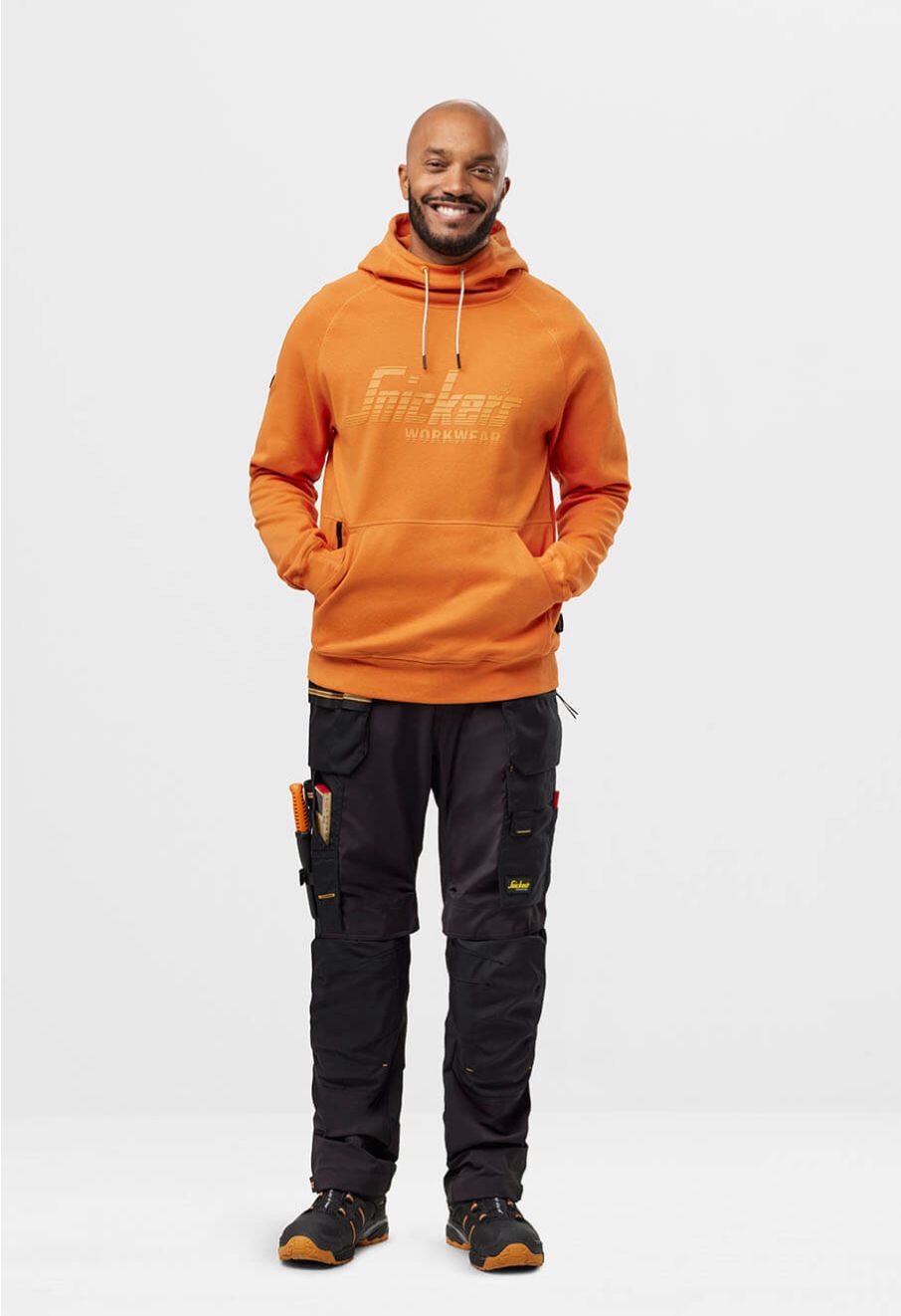 Orange work hoodie clearance