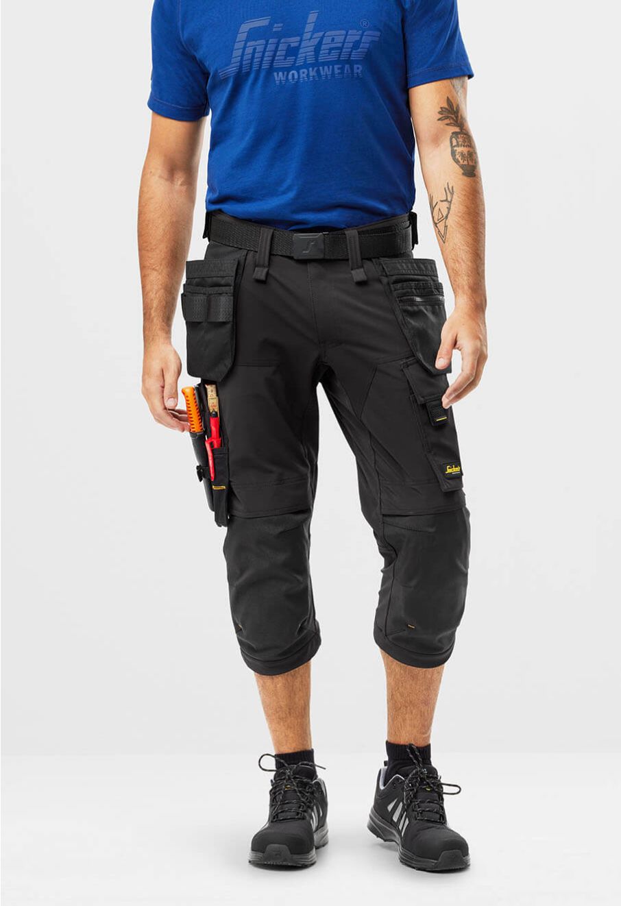 Snickers Pirate Work Trouser 4 Way Stretch 6178 Black 71workx