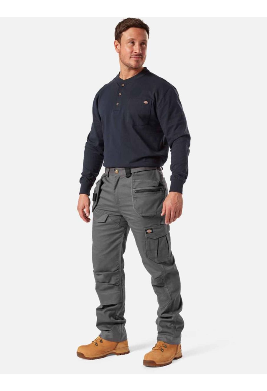 Tech Work Trousers Rinsed Slate - Dickies